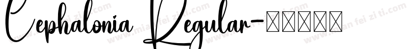 Cephalonia Regular字体转换